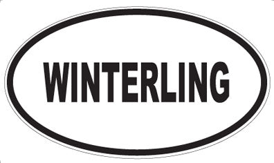 WINTERLING - Oval Sticker
