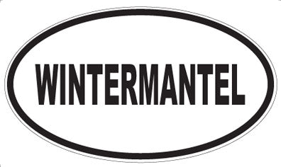WINTERMANTEL - Oval Sticker