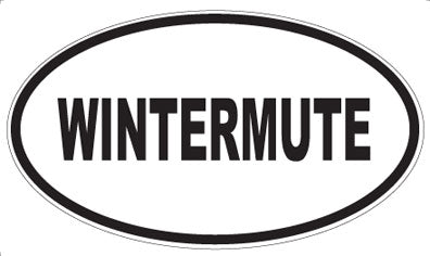 WINTERMUTE - Oval Sticker