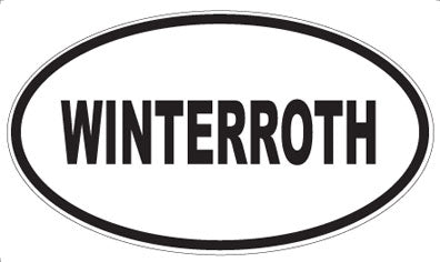 WINTERROTH - Oval Sticker