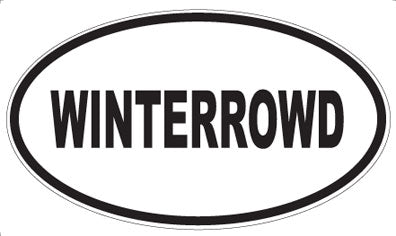 WINTERROWD - Oval Sticker
