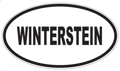 WINTERSTEIN - Oval Sticker