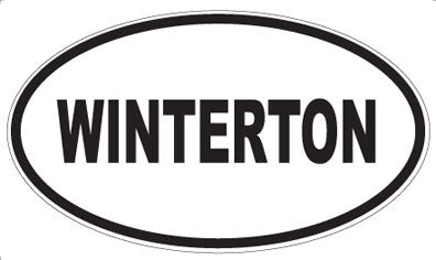 WINTERTON - Oval Sticker