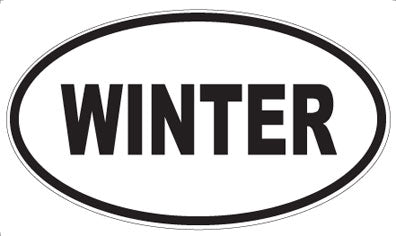 WINTER - Oval Magnet