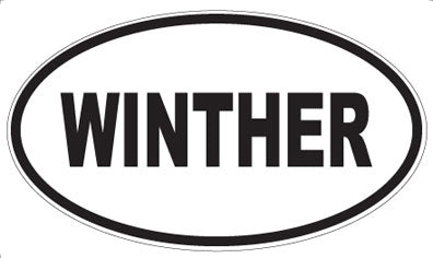 WINTHER - Oval Sticker