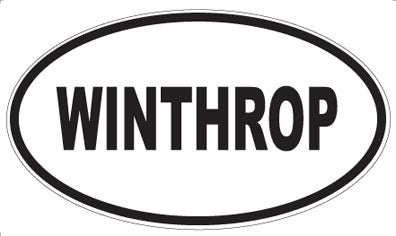 WINTHROP - Oval Sticker