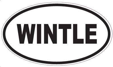 WINTLE - Oval Sticker