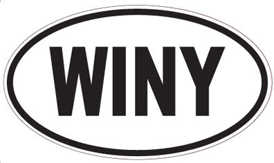 WINY - Oval Sticker