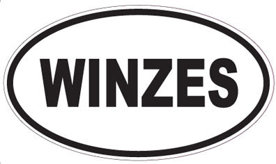 WINZES - Oval Sticker