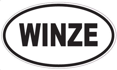 WINZE - Oval Magnet