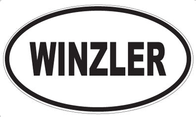 WINZLER - Oval Sticker