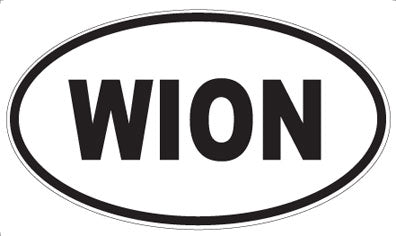 WION - Oval Sticker