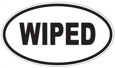 WIPED - Oval Sticker