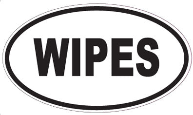 WIPES - Oval Sticker