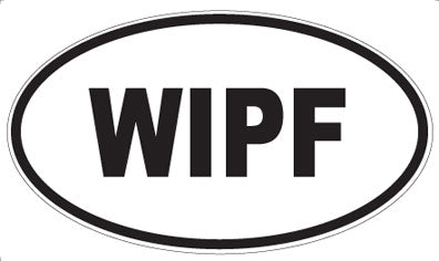 WIPF - Oval Sticker