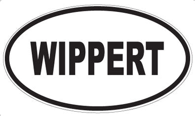 WIPPERT - Oval Sticker
