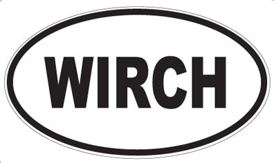 WIRCH - Oval Sticker