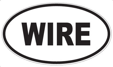 WIRE - Oval Sticker