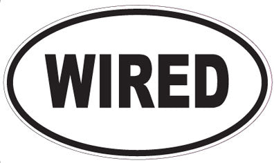 WIRED - Oval Sticker