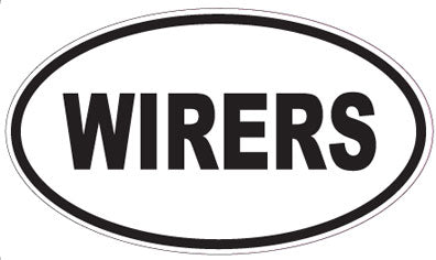 WIRERS - Oval Sticker
