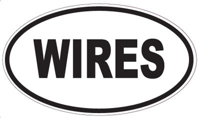 WIRES - Oval Sticker