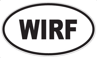 WIRF - Oval Sticker