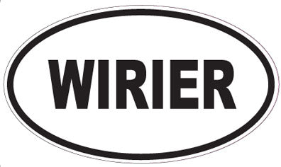 WIRIER - Oval Sticker