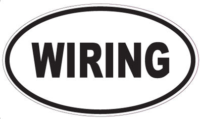 WIRING - Oval Sticker