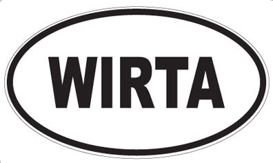 WIRTA - Oval Sticker
