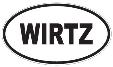 WIRTZ - Oval Sticker