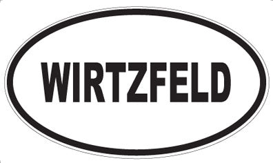 WIRTZFELD - Oval Sticker