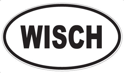 WISCH - Oval Sticker