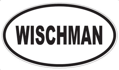 WISCHMAN - Oval Sticker