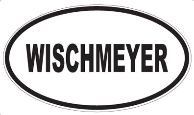 WISCHMEYER - Oval Sticker