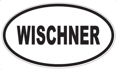 WISCHNER - Oval Sticker