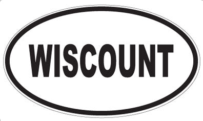 WISCOUNT - Oval Sticker