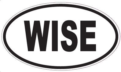 WISE - Oval Sticker