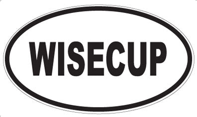 WISECUP - Oval Sticker