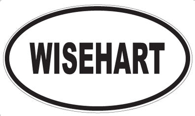 WISEHART - Oval Sticker
