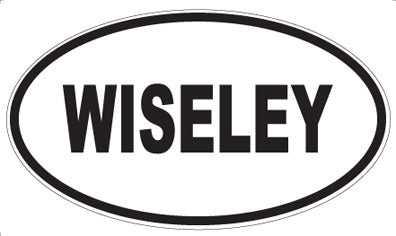 WISELEY - Oval Sticker