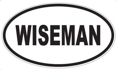 WISEMAN - Oval Sticker