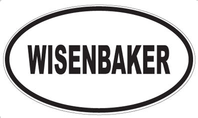 WISENBAKER - Oval Sticker