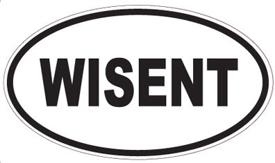 WISENT - Oval Sticker