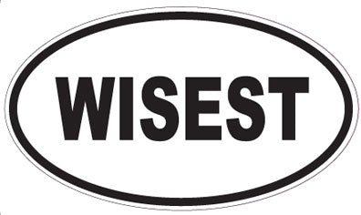 WISEST - Oval Sticker