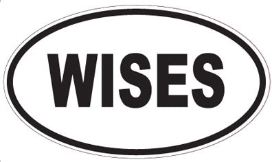 WISES - Oval Magnet