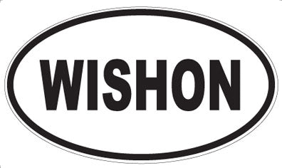 WISHON - Oval Sticker