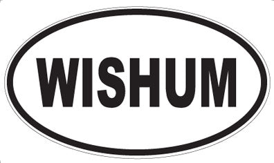 WISHUM - Oval Sticker