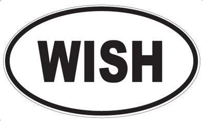 WISH - Oval Magnet