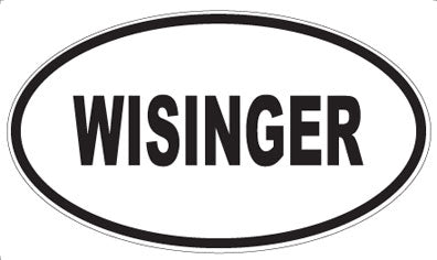 WISINGER - Oval Sticker