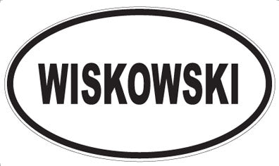 WISKOWSKI - Oval Sticker